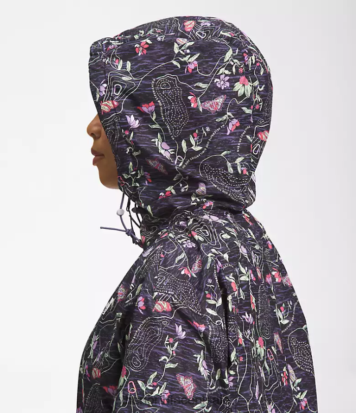 vrouwen hydrenaline jas 2000-25\\ lengte The North Face P464ZN676 kleding tnf zwarte iwd-afdruk